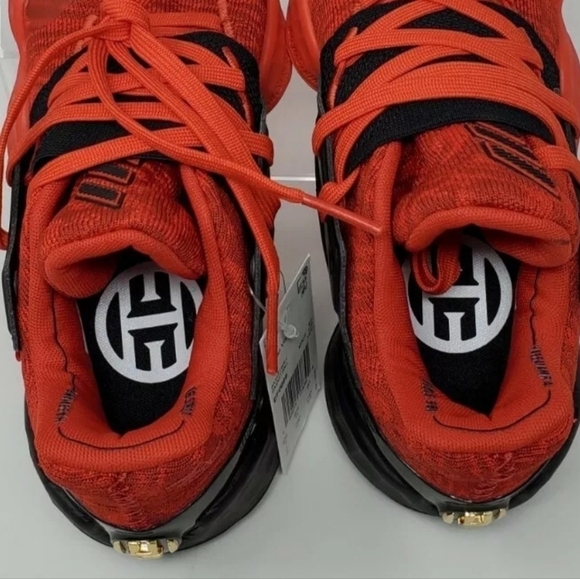 Adidas Harden Vol. 4 Basketball Shoes Red Black EF0999 Men USA Size 7 New